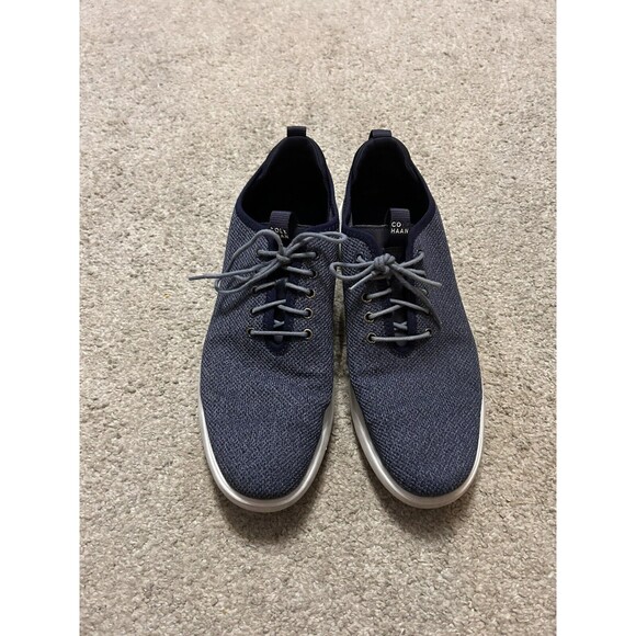 Cole Haan‎ Men's Grand Plus Essex Distance Knit Oxford Shoes in size 11.5 Navy - Picture 5 of 9